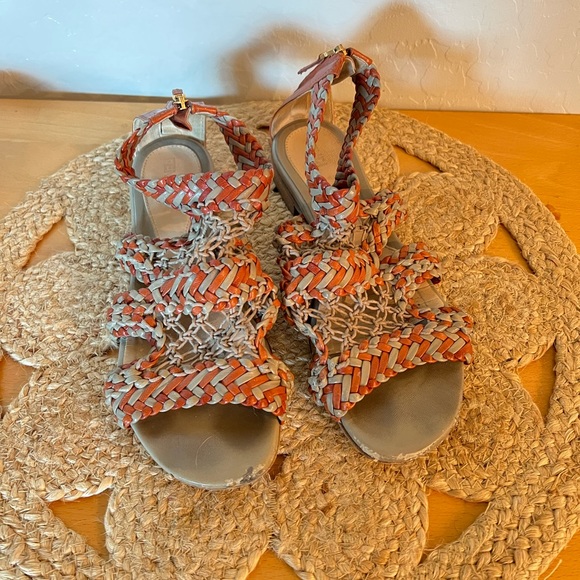 Fendi Leather Braided Sandals Size 37.5 - Picture 5 of 12